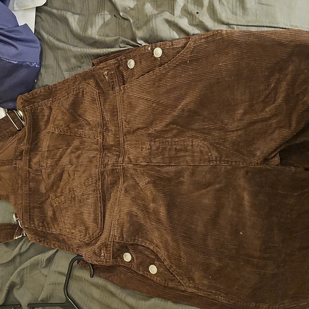 Brown Corduroy Overalls